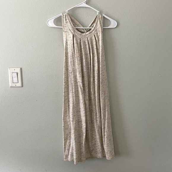 GAP Dresses & Skirts - Gap cream summer racerback sundress casual comfortable cotton ruched detail